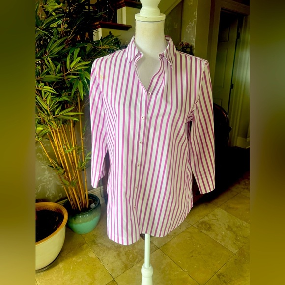 Chico’s ladies size medium, 100% cotton blouse, excellent condition, Long sleeve - Picture 4 of 10